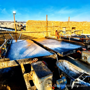 Sistema portátil de mineração de ouro para processamento de minério de rio